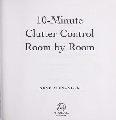 10-minute clutter control room by room