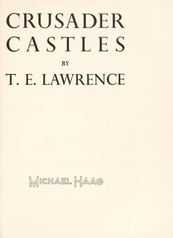 Crusader Castles (Hippocrene Insider's Guides Series)