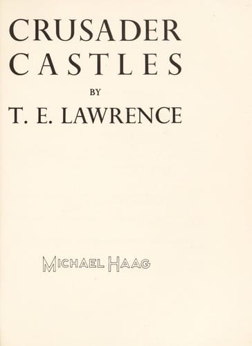 Crusader Castles (Hippocrene Insider's Guides Series)
