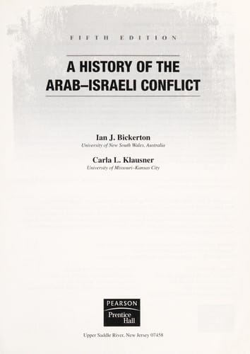 A history of the Arab-Israeli conflict