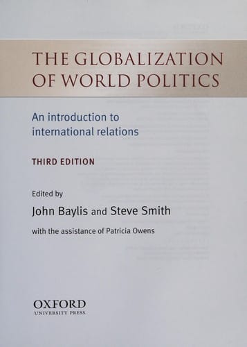 The globalization of world politics