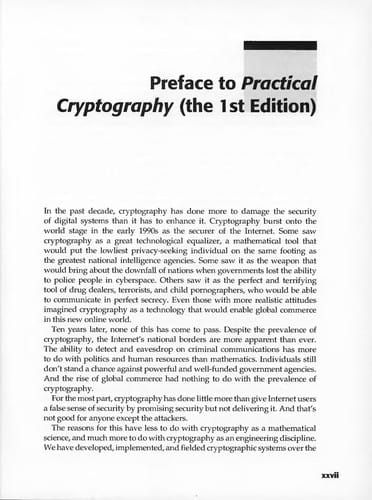 Cryptography engineering