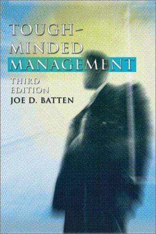 Tough-minded management