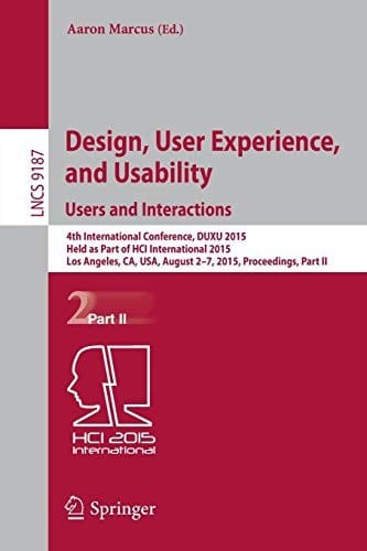 Design, User Experience, and Usability